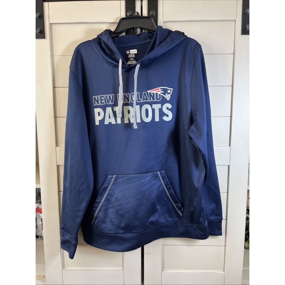 Nike NFL New England Patriots Men’s Large Hoodie Sweatshirt Blue - Picture 1 of 9
